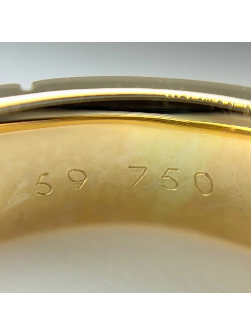Hermes Cles Ring YG Yellow Gold